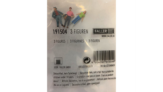 Faller 191504C Action Theme City Figures-Man with Bottle and Couple