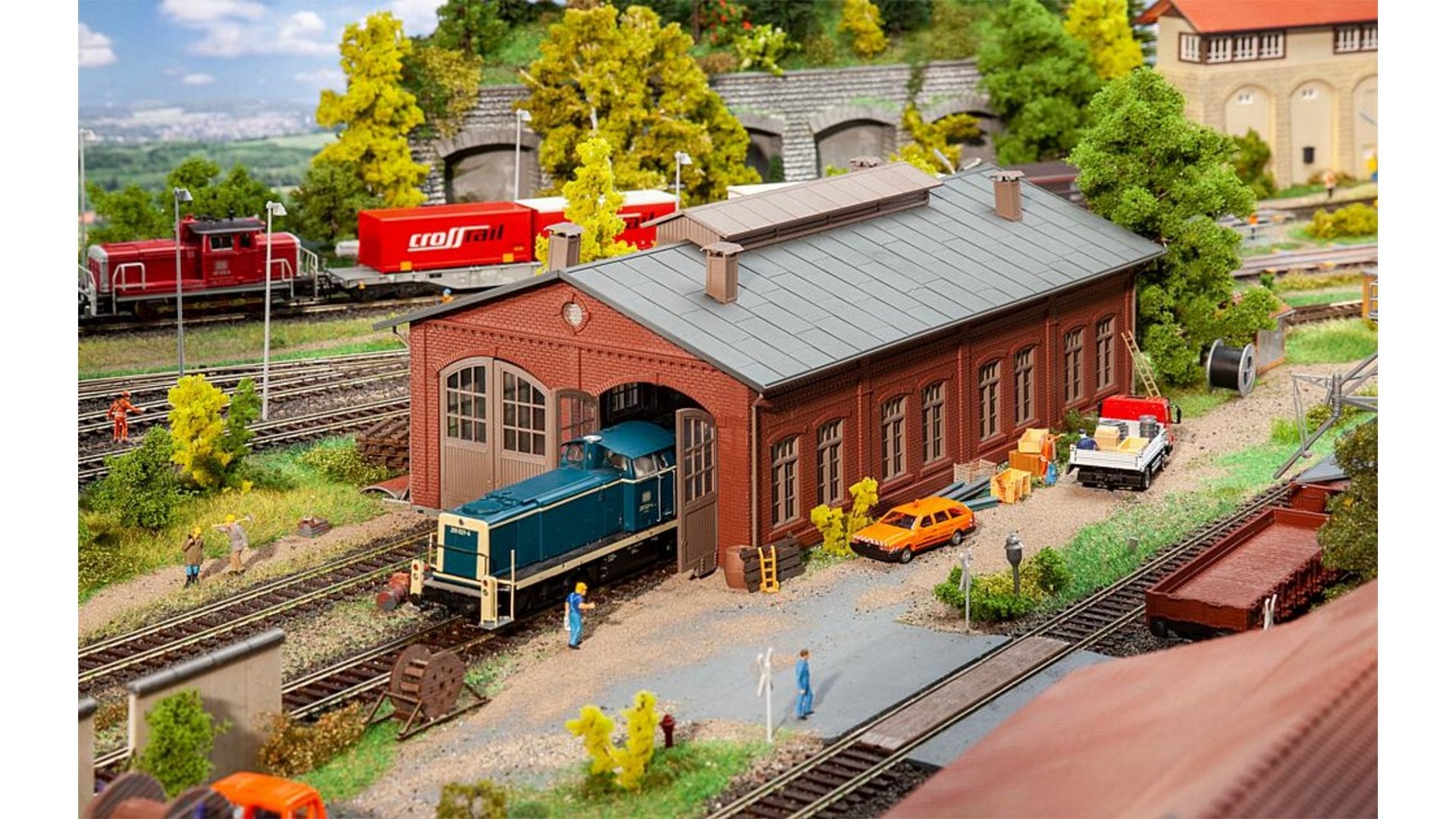 Faller 191819 Locomotive Shed 2 Stalls