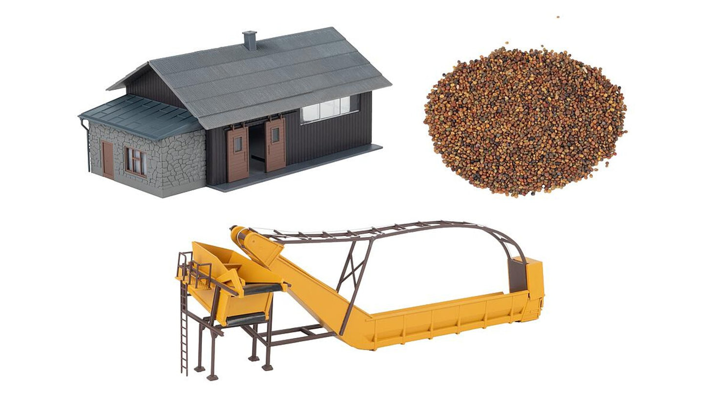 Faller FA191841 Storage shed with conveyor belt