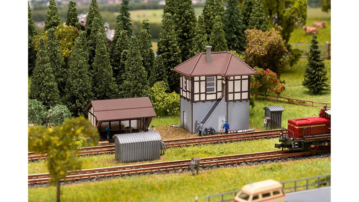 Faller 222239 Block point with track decoration