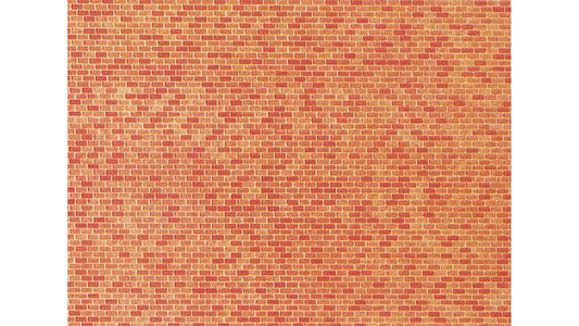 Faller 222568 Wall card, Red brick