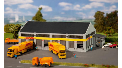 Faller FA231733 DHL Logistics centre with figures