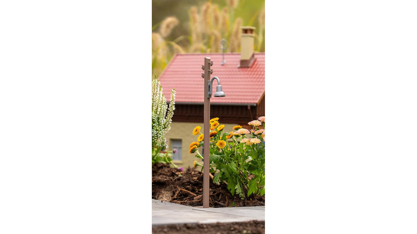 Faller FA333232 Wooden pole with arc light, 2 pieces