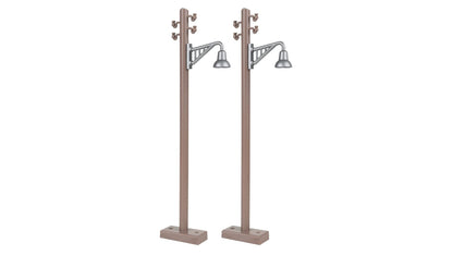 Faller FA333233 Wooden pole with bracket light, 2 pieces