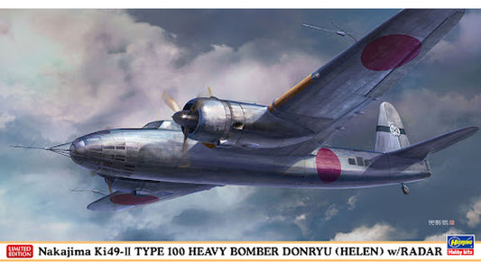 Hasegawa 02294 Nakajima Ki49-II Type 100 Heavy Bomber Donryu Helen w/Radar