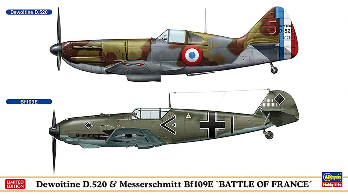 Hasegawa 02332 Dewoitine D520 and Messerschmitt Bf109E Battle of France