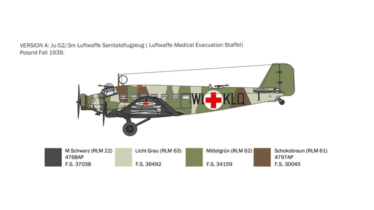 Italeri 0102 Junker Ju-52/3m