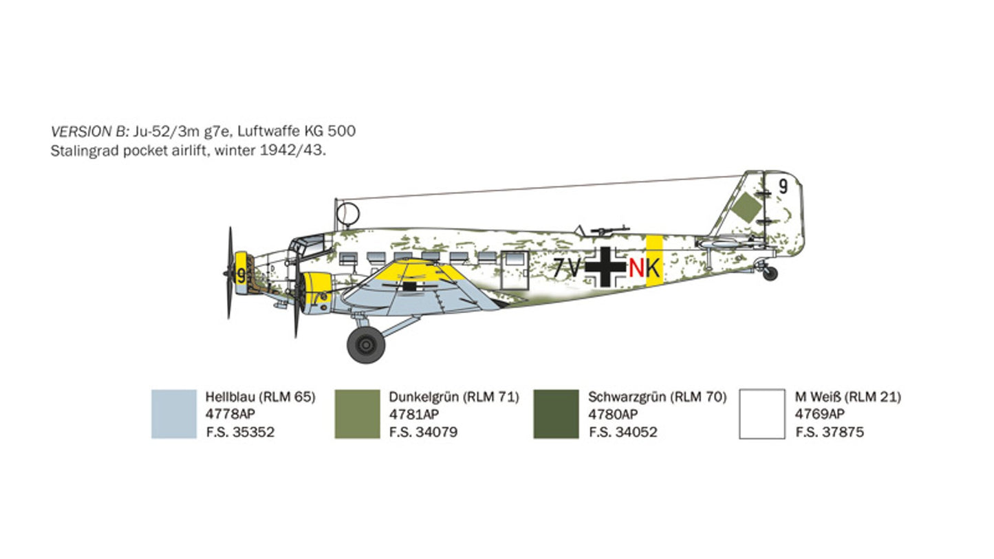 Italeri 0102 Junker Ju-52/3m