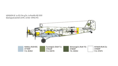Italeri 0102 Junker Ju-52/3m