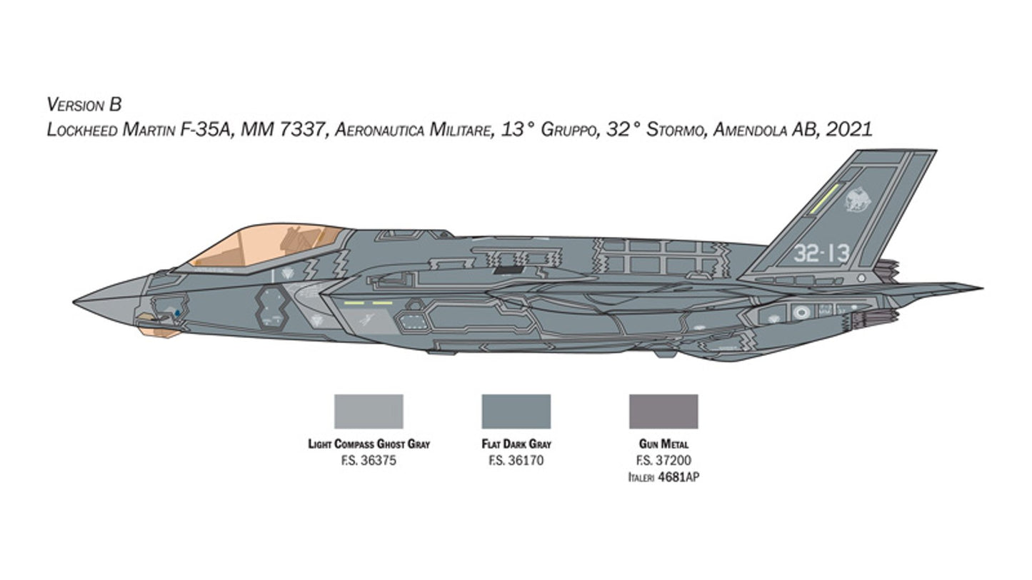 Italeri 1464 F-35A LIGHTNING II CTOL version (Beast Mode)