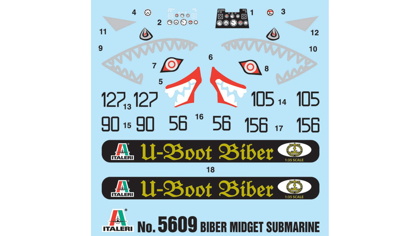 Italeri 5609 Biber Midget Submarine