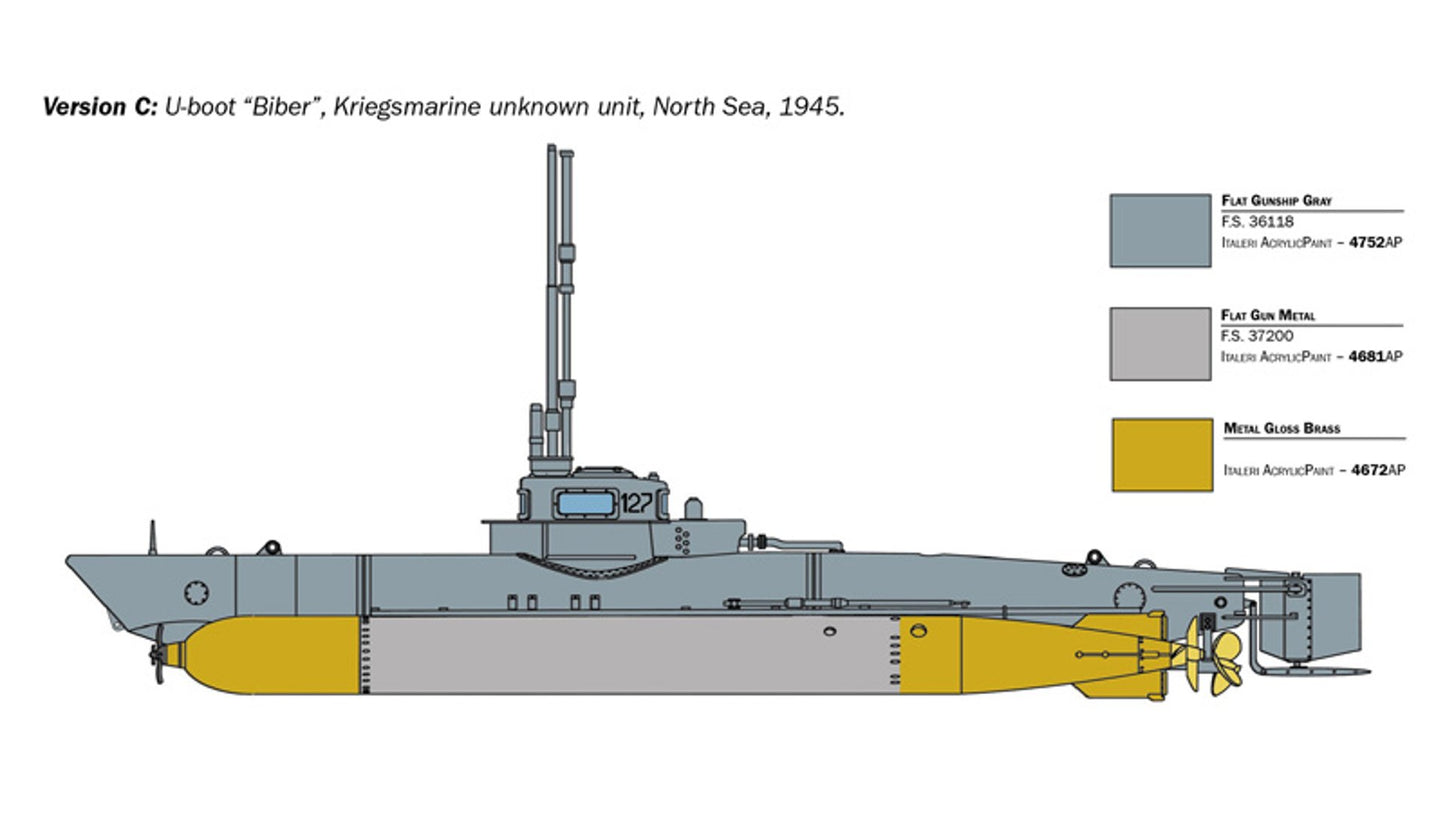 Italeri 5609 Biber Midget Submarine