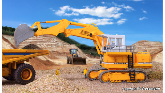 Kibri 11278 H0 LIEBHERR Litronic 992 with backhoe