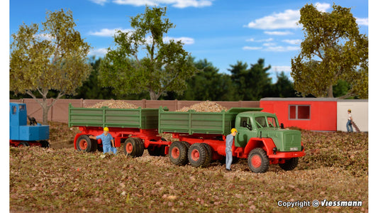 Kibri 14063 MAGIRUS DEUTZ 230D 26AK Tipper with Trailer Kit
