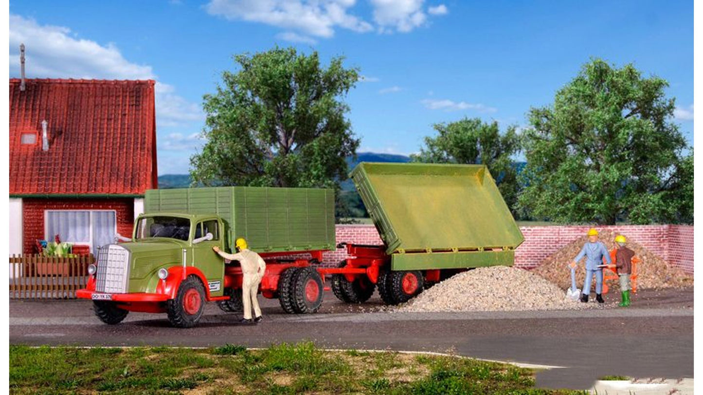 Kibri 14069 MB 6600 Dump Truck with Trailer Kit