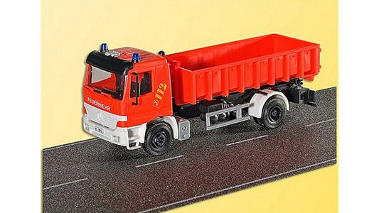 Kibri 18249 Actros with Roll Off Dumperster Fire Dept