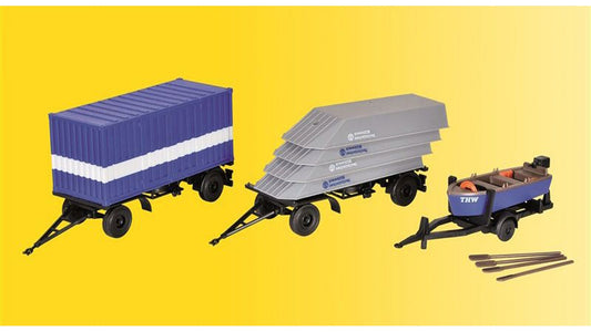 Kibri 18471 THW Trailer Set Water and Oil