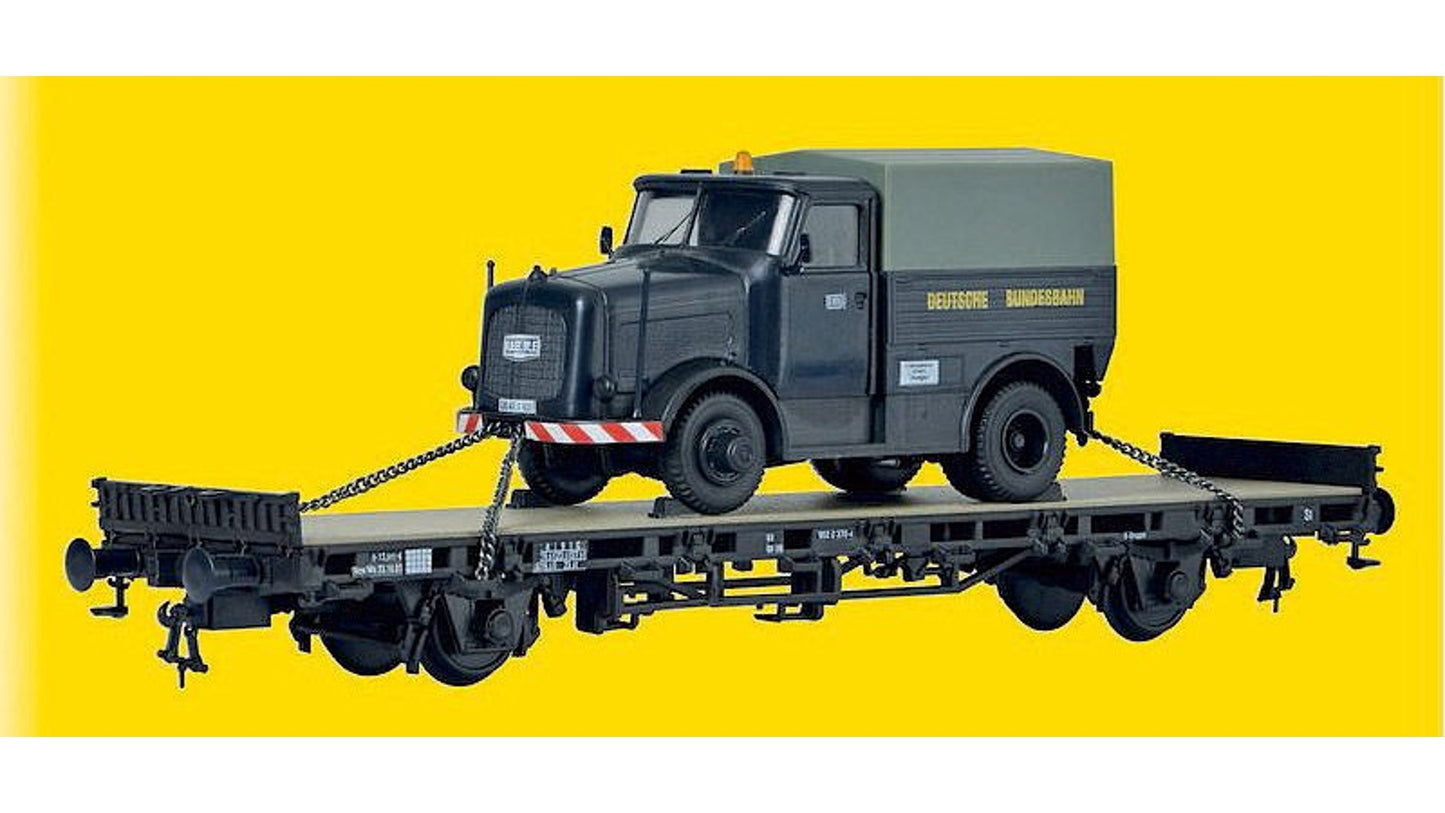 Kibri 26270 H0 Side car w KAELBE Tractor