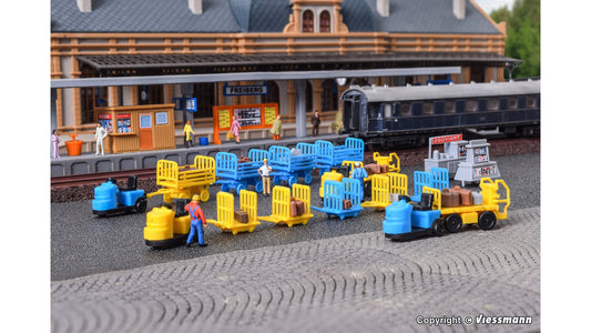Kibri 37530 Deco set Trolley assortment