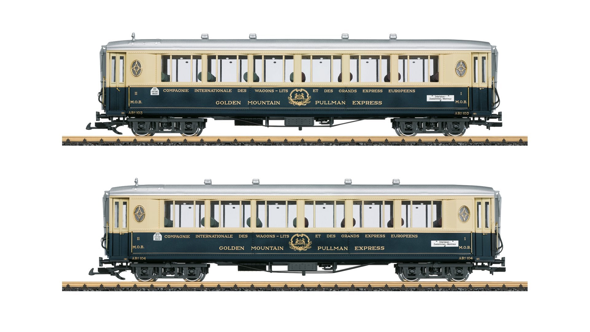LGB L36660 Golden Mountain Pullman Express Passenger Car Set 1