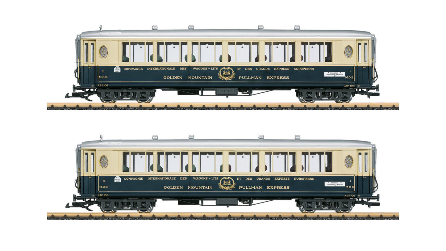 LGB L36661 Golden Mountain Pullman Express Passenger Car Set 2