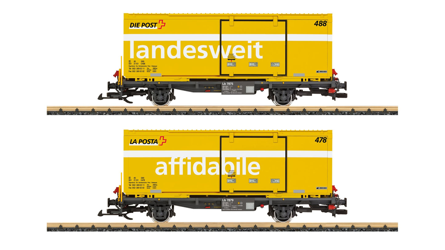 LGB L45886 RhB Post Container Car Set
