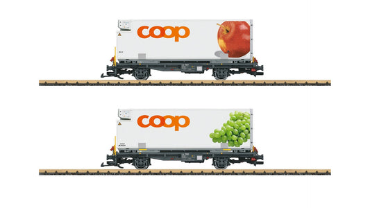 LGB L45887 RhB COOP Container Car-Set