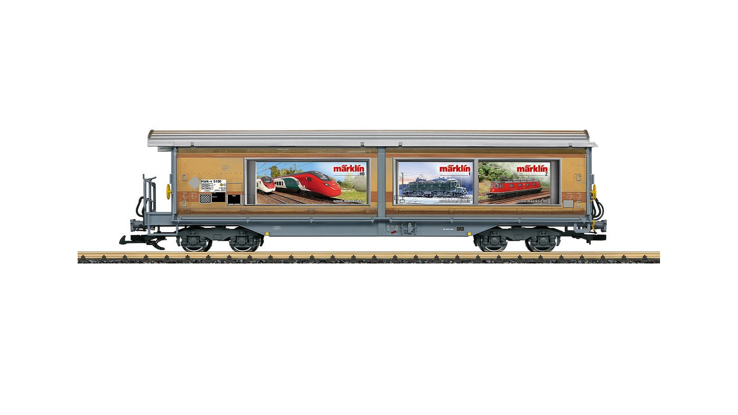 LGB L48576 RhB Sliding Wall Boxcar E. VI