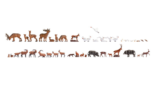 NOCH NO16053 Mega Economy Set ‘Wild Animals’ 45 Figures