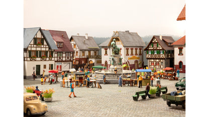 Noch NO16228 Themed Figures Set Fish Stall for H0