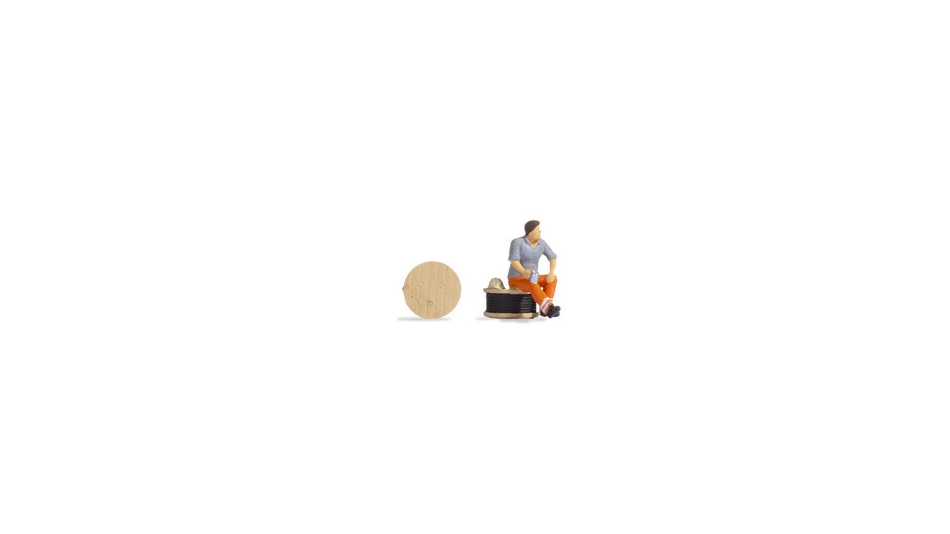 NOCH Tiny-Scenes – Stand De Café Sur Vélo, Décor Miniature H0, Avec Figurine Vendeur, Peint à La Main