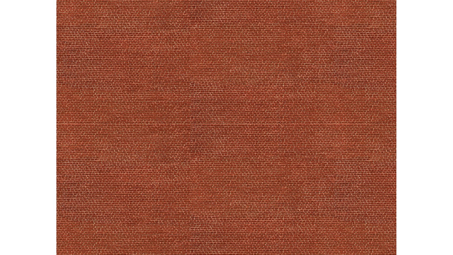 NOCH NO56910 3D Cardboard Sheet “Clinker”, red