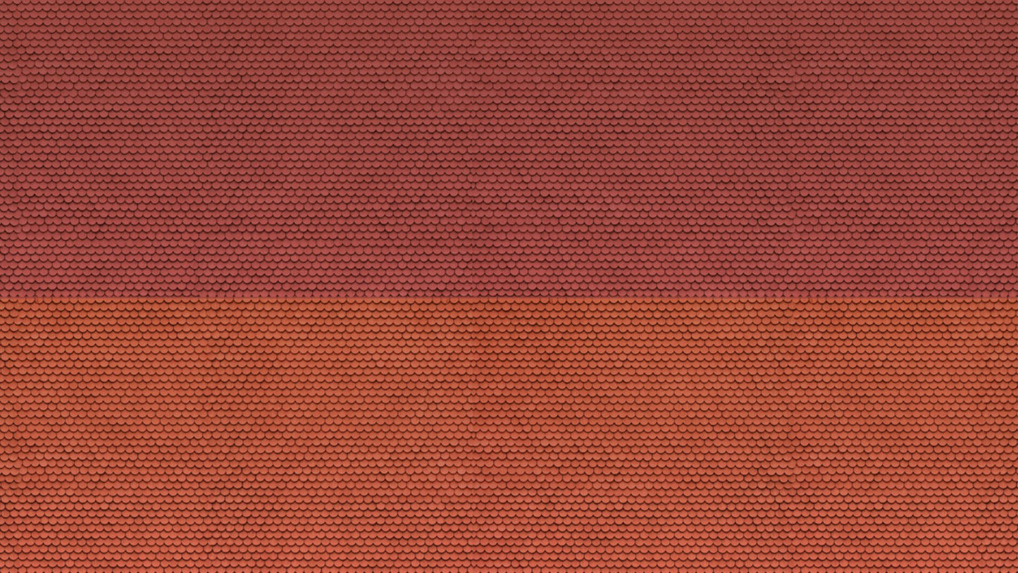 NOCH NO56970 3D Cardboard Sheet “Plain Tile”, red