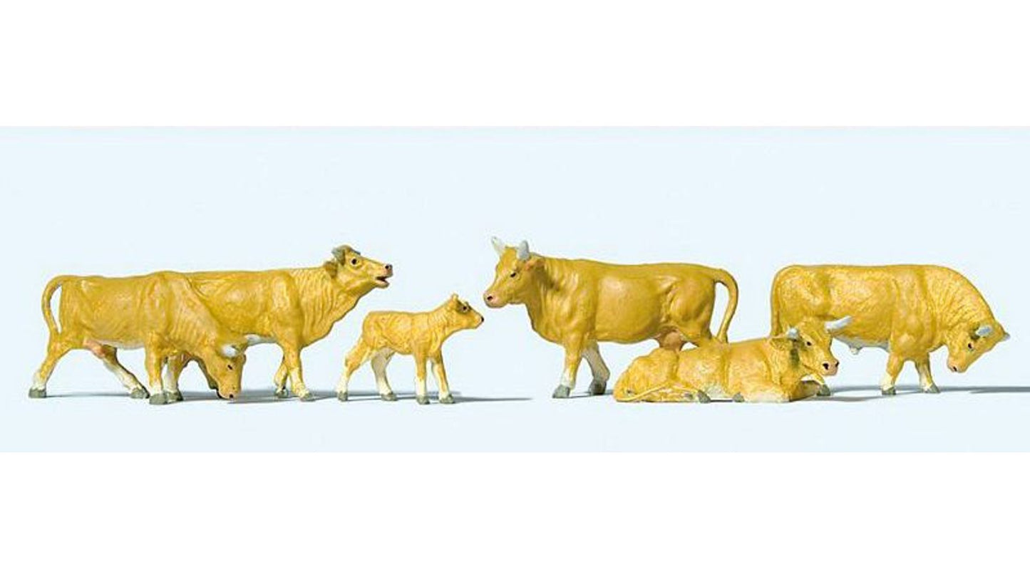 Preiser 10147 Cows Light Brown