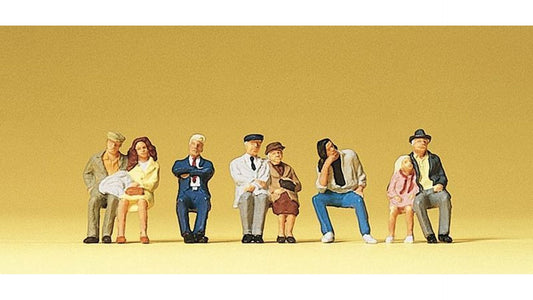 Preiser 10384 Seated Passengers for bus and train