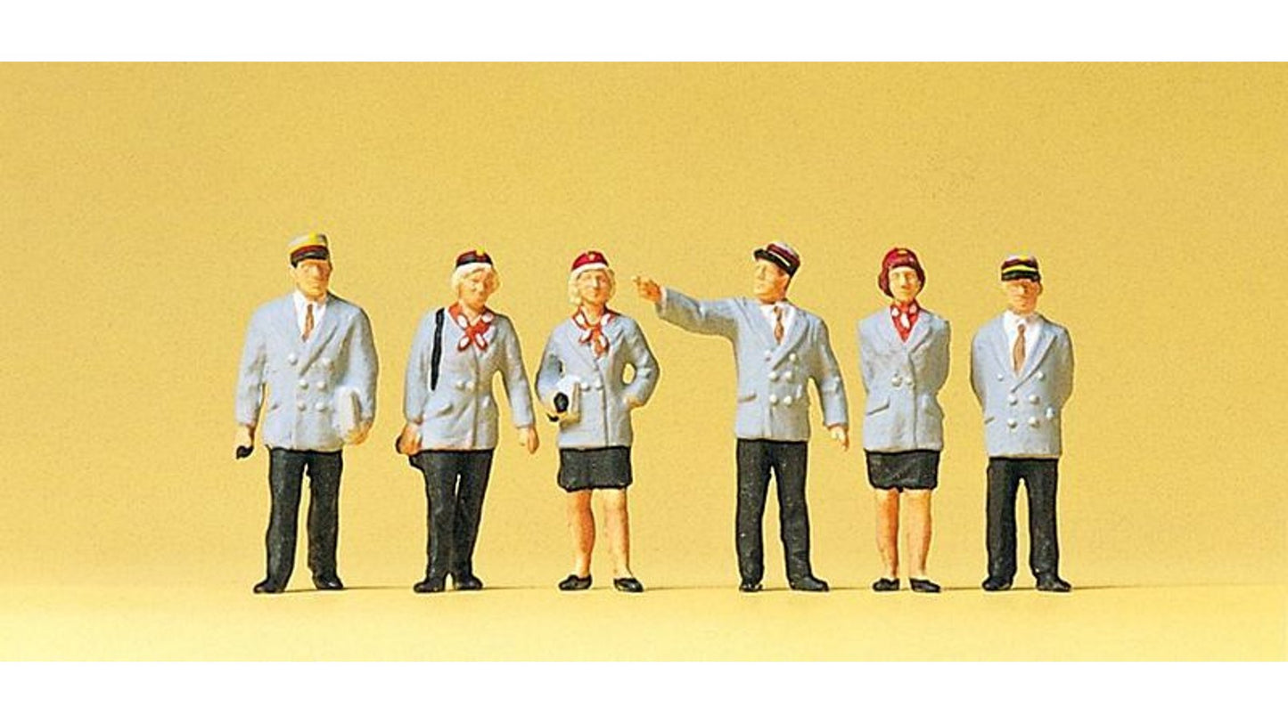 Preiser 10491 Belgian railway-personnel