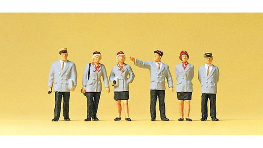 Preiser 10491 Belgian railway-personnel