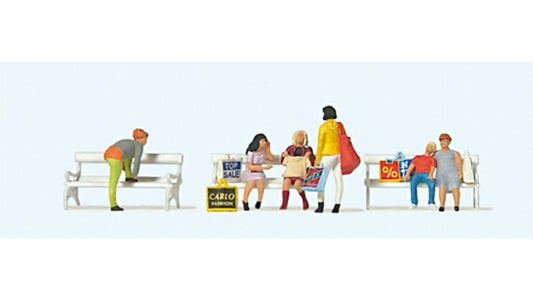 Preiser 10738 Purchasing on park bench