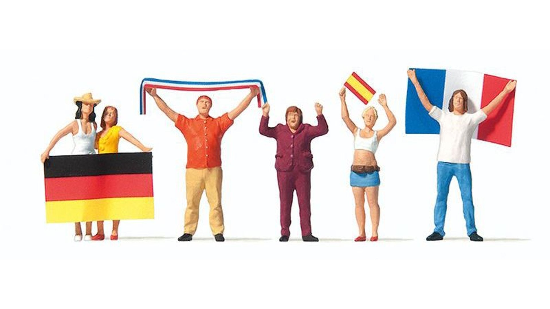 Preiser 10745 Soccer Fans