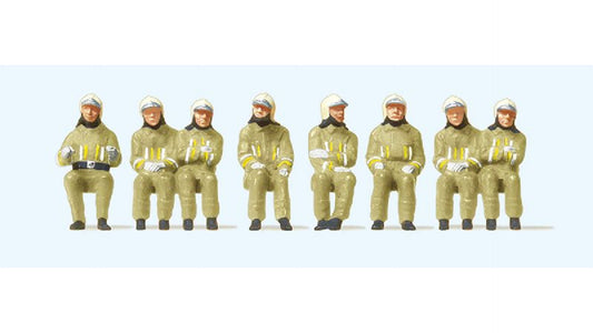 Preiser 10769 Fire Fighters in Modern Work Clothing