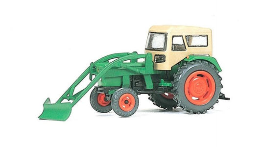 Preiser 17924 Farm tractor DEUTZ D 6206 with snow-plough and cab