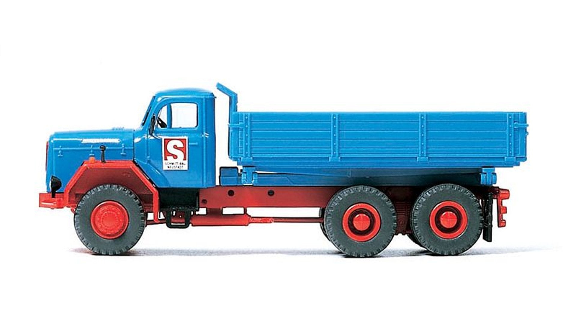Preiser 31311 Three-sided tipper Baufirma Schmitt Magirus F 200 D 26 AK 6x6 Kit