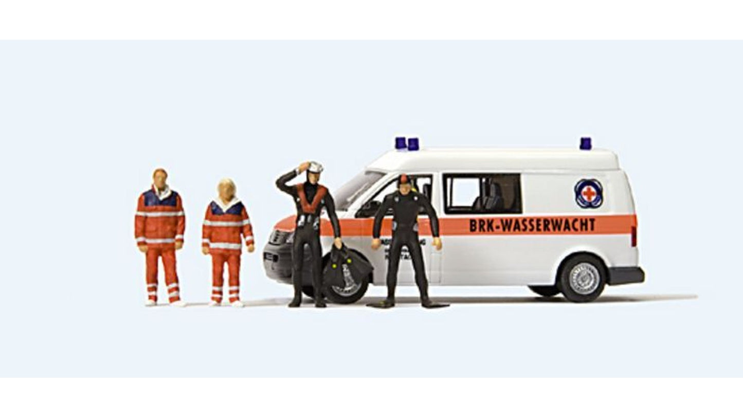 Preiser 33261 VW Underwater rescue team