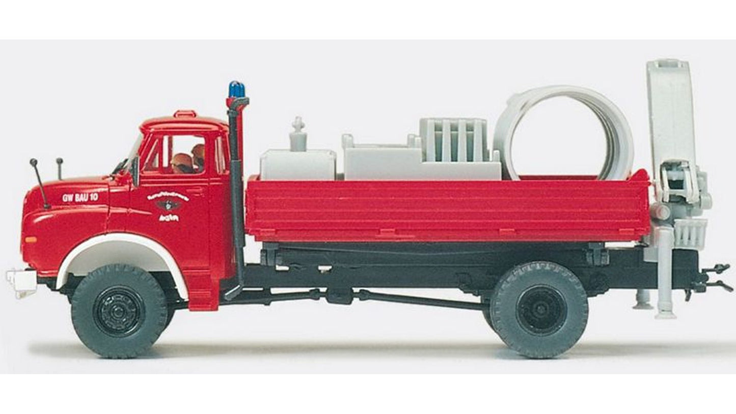 Preiser 35007 Tool and gear Carrier building trade MAN 9168 HAK