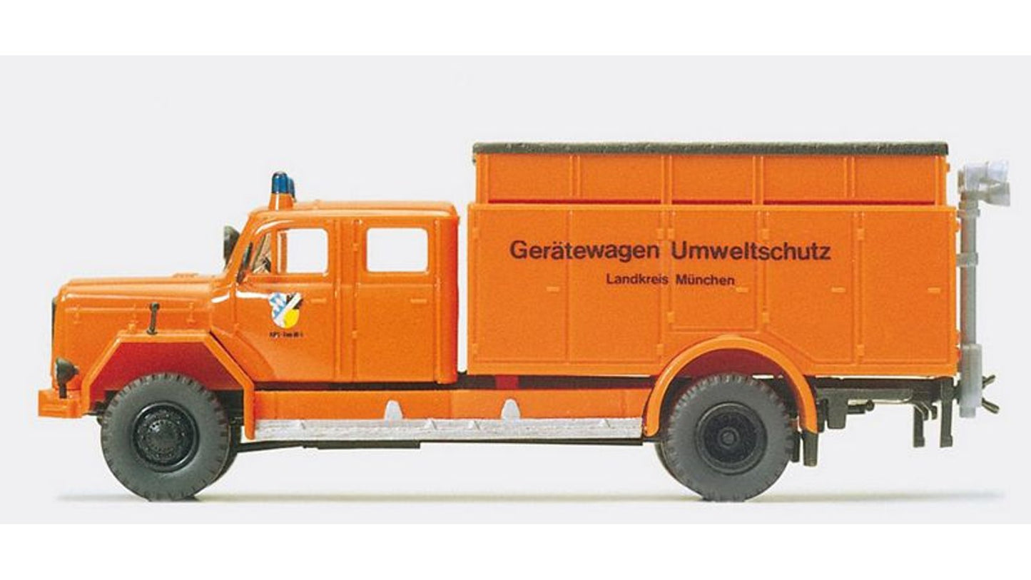 Preiser 35016 Tool and gear Carrier pollution control Magirus F 200 D 16 A