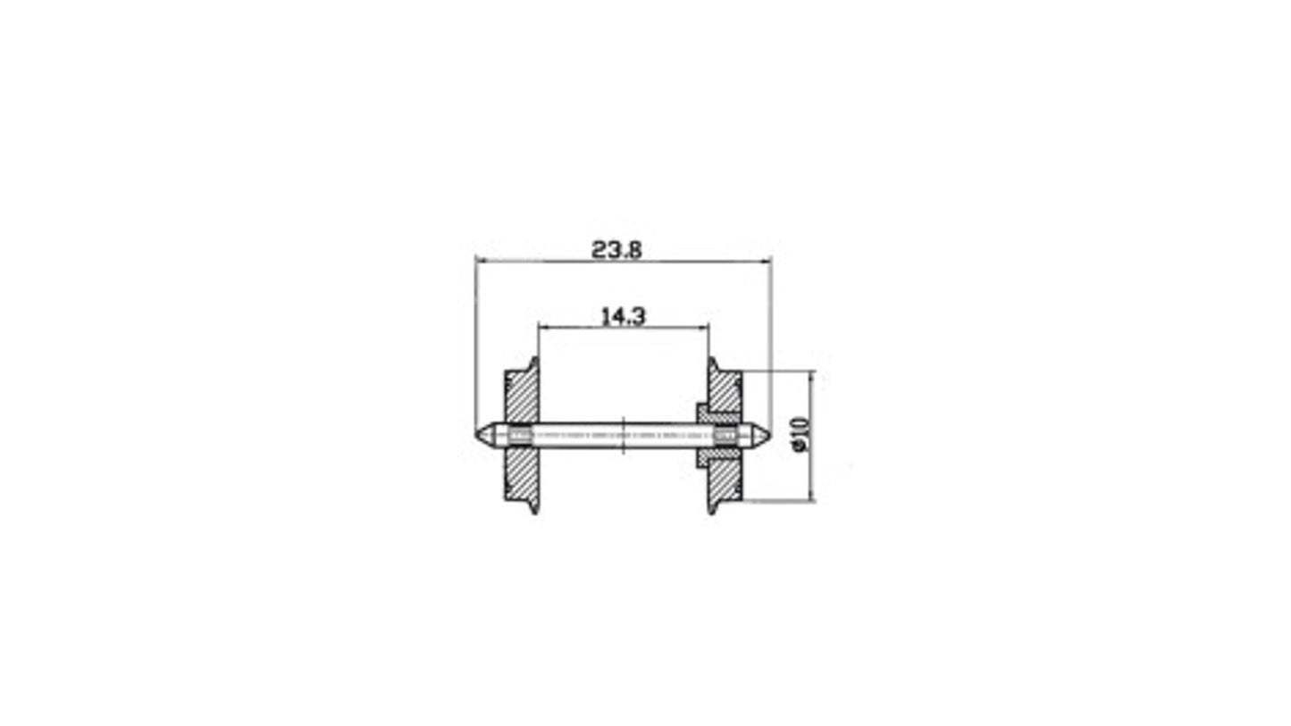 Roco 40180 DC NEM Standard Wheel Set