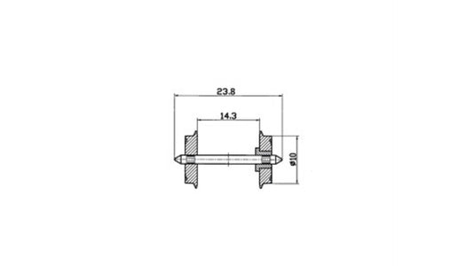 Roco 40180 DC NEM Standard Wheel Set