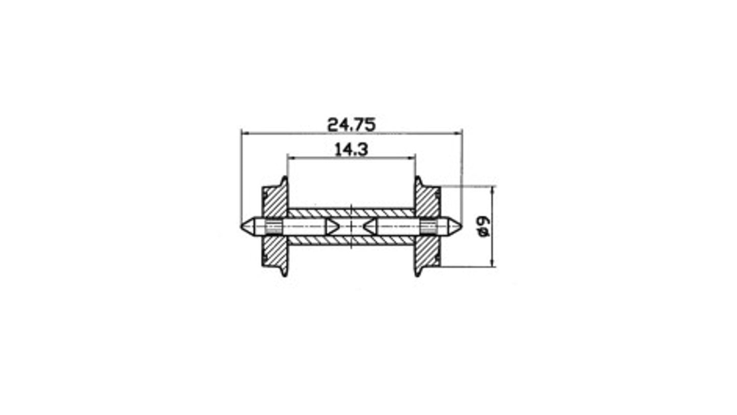 Roco 40191 DC NEM standard wheel set