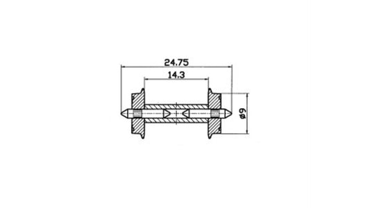Roco 40191 DC NEM standard wheel set