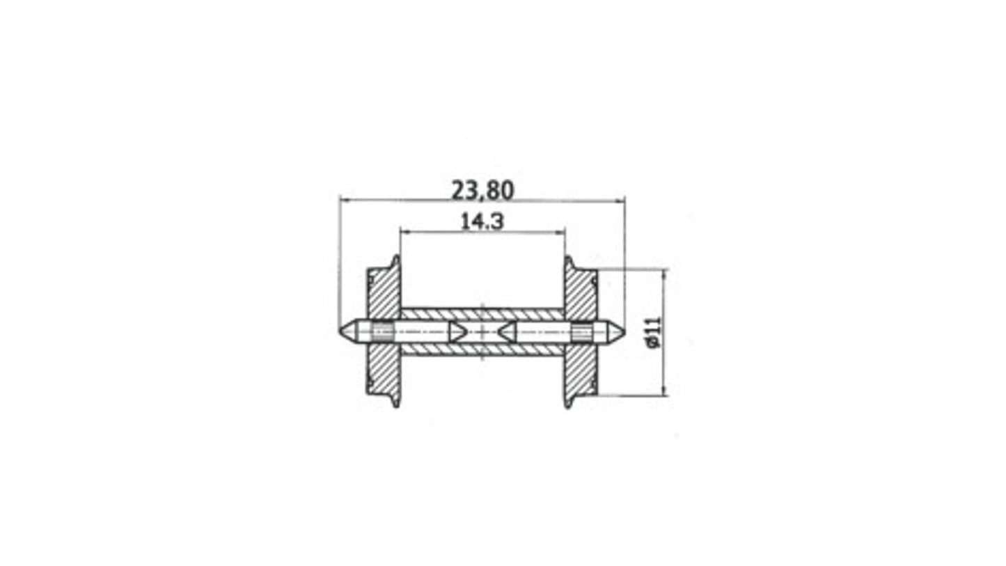 Roco 40193 DC NEM standard wheel set